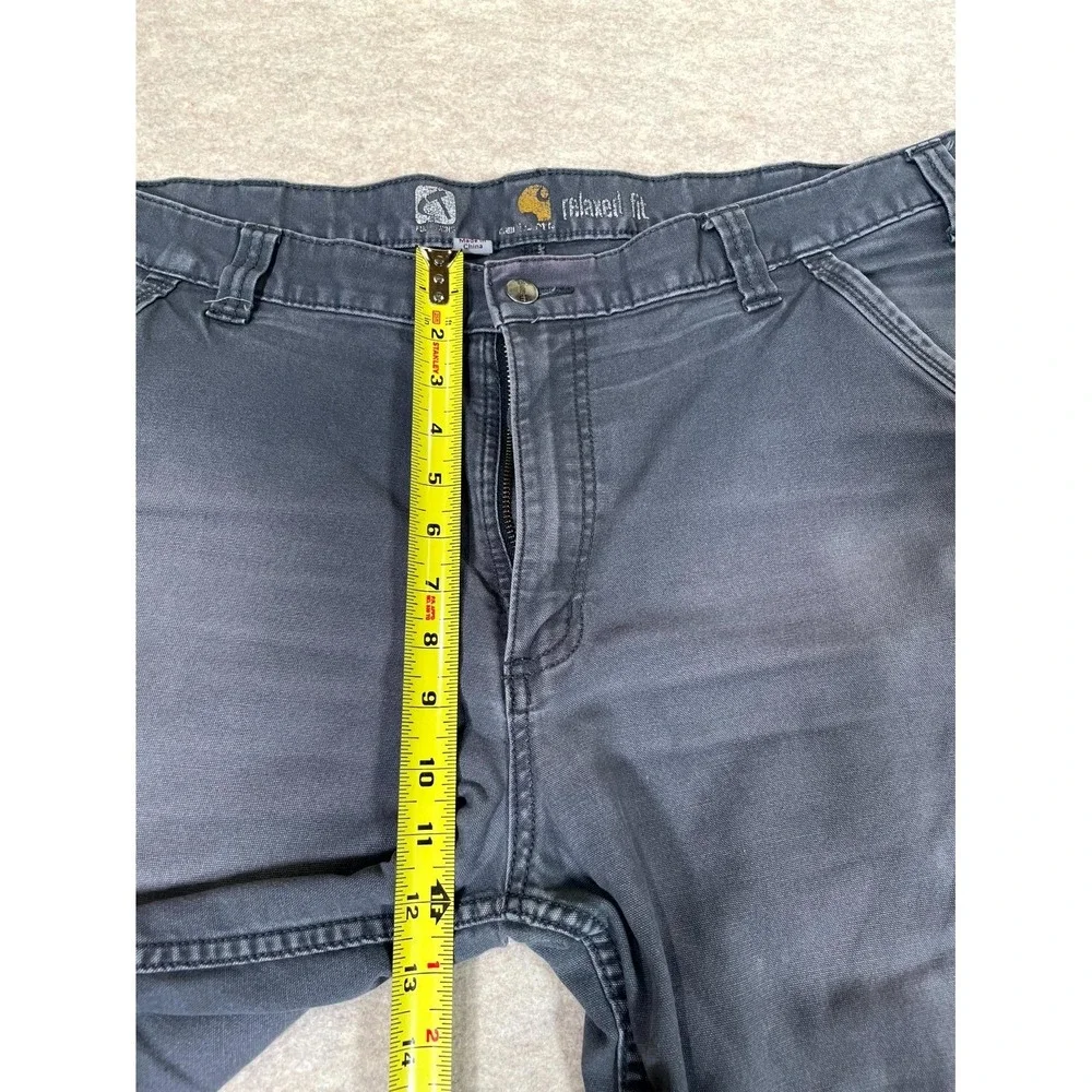 Carhartt Relaxed Fit Full Swing Carpenter Work Pants Mens 40x34 Gray Cotton Logo
